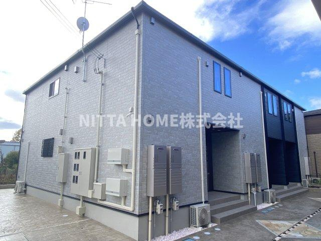 福知山市字長田のアパートの外観パース|おすすめ設備が盛り沢山の築浅物件です♪
