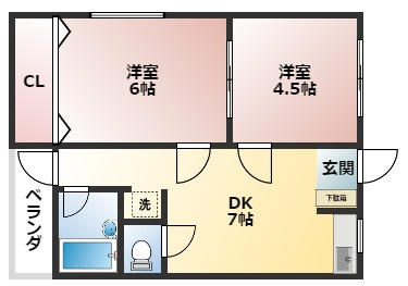 石原マンションの間取り