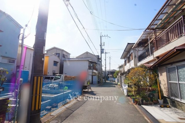 【前面道路含む現地写真】 | 八尾市曙川東4丁目 | 【前面道路：北側幅員4ｍ×西側幅員4ｍ】