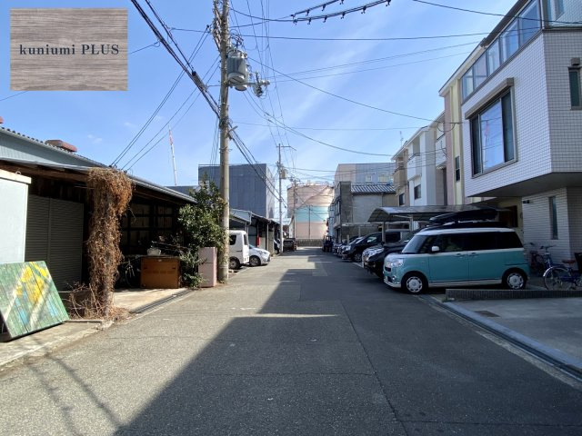 大阪市城東区東中浜7丁目の前面道路含む現地写真