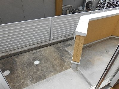 コルティーレ谷上Ⅱのバルコニー