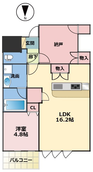 スプランディッド上本町WESTの間取り