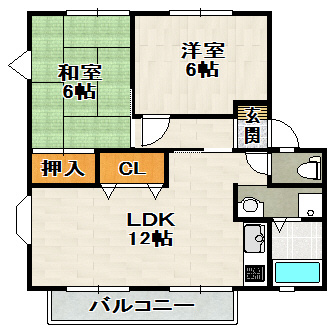 グレースライフＡ棟の間取り