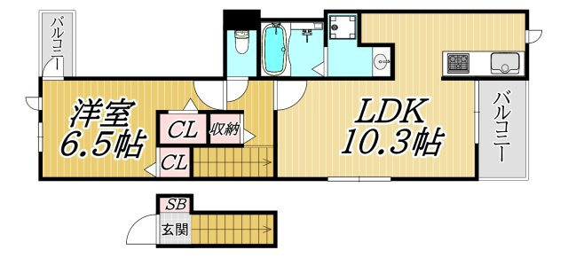 EXCEED宝塚の間取り