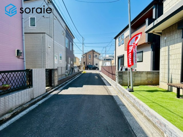 川越市大塚２丁目　中古戸建の前面道路含む現地写真|3/24撮影