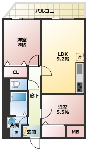 リアライズ今里南の間取り
