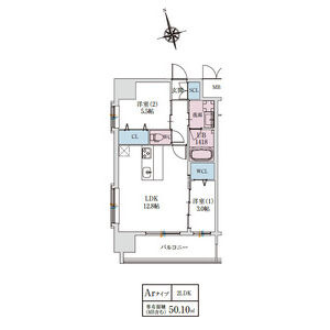 スプランディッドライズ新大阪ノースの間取り