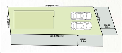 【区画図】 | 鶴ヶ島市中新田 | 全1棟