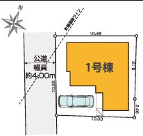 練馬区東大泉6丁目　新築一戸建　　西武池袋線　大泉学園の区画図
