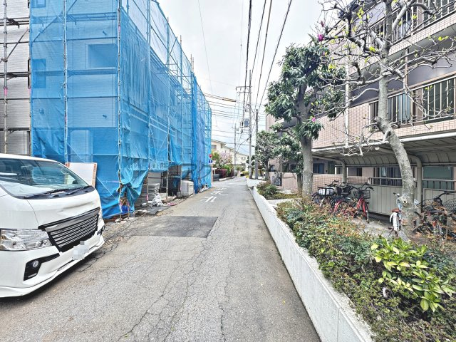 所沢市南住吉・全4棟　新築一戸建　C号棟　の前面道路含む現地写真|現地写真（2026年4月7日撮影）