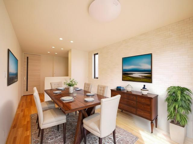 シャーメゾン　フィオールの居間・リビング|CGで家具等を配置したもので家具等は含まれません。