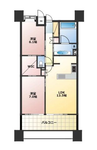 【間取り】 | クレアシティ堀江ウォーターフロントパーク