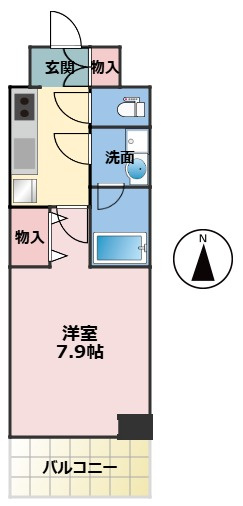 スプランディッド上本町WESTの間取り