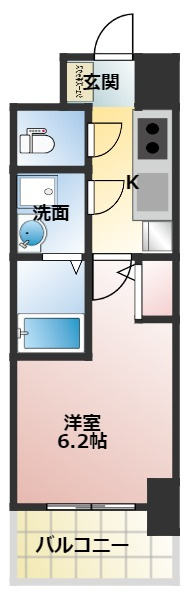 ORSUS大阪福島（旧リヴェント福島）の間取り