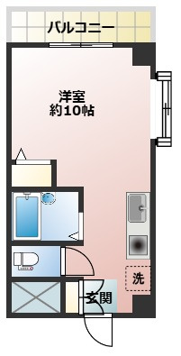 ユピテル駒沢　リフォーム済　駅近　角部屋の間取り