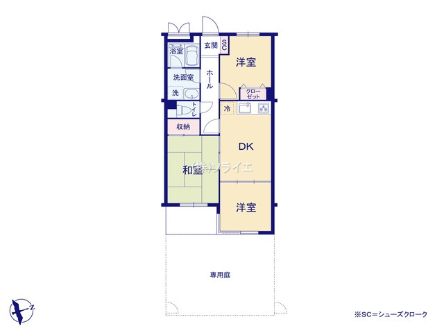 ライオンズガーデン川越　中古マンションの間取り