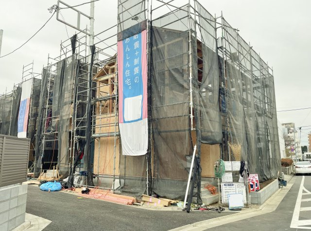 練馬区関町北4丁目 全3棟 1号棟の外観|【武蔵関駅徒歩7分！　開放感溢れる角地】
太陽光発電設備標準搭載♪　高機能邸宅　全3棟