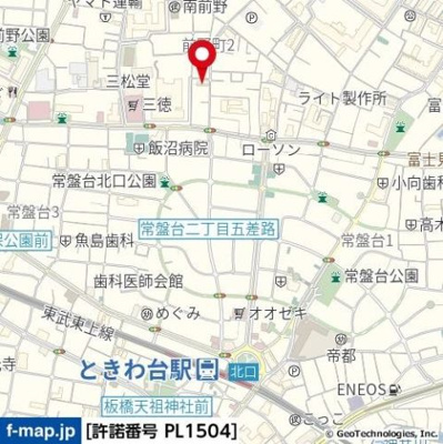 【地図】 | ライオンズマンションときわ台第２