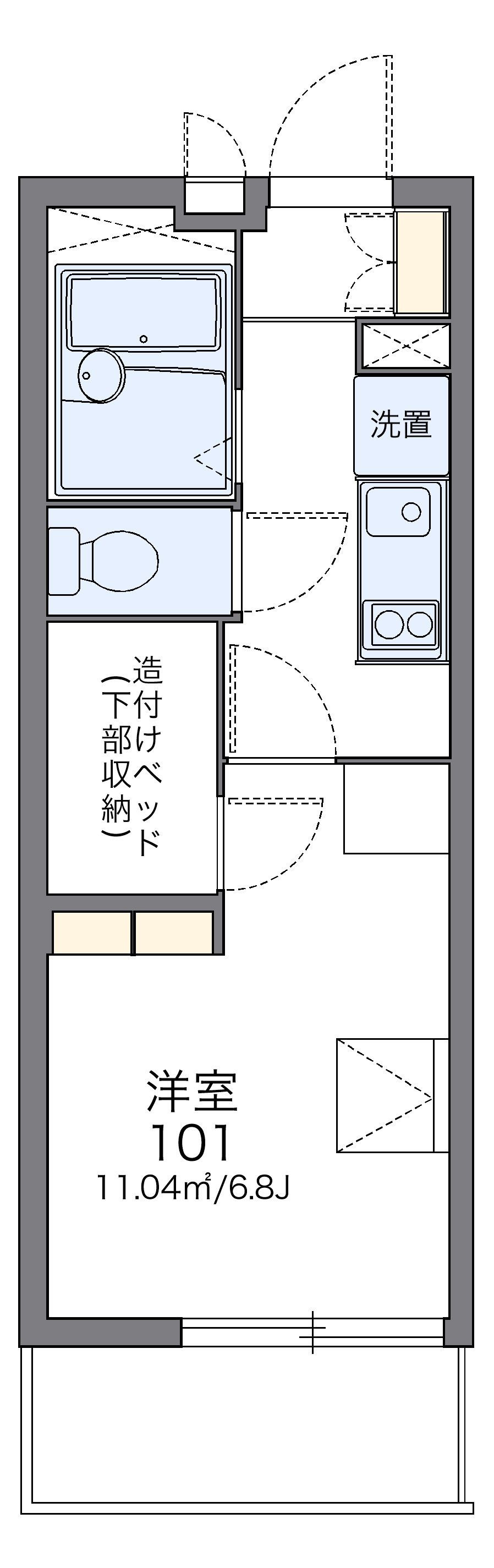 レオパレスエクセル御幣島の間取り