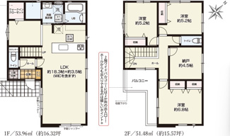 【間取り】 | 越谷市大沢15期