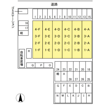 胡蝶羽根井の区画図