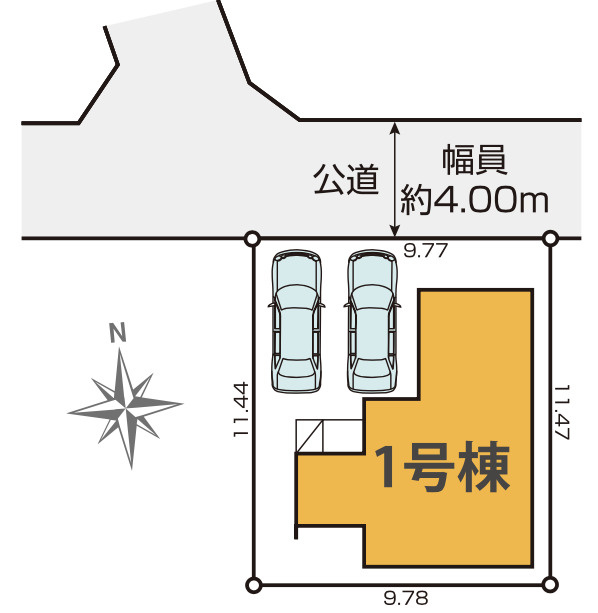 【仲介手数料無料】所沢市花園９期全１棟　所沢市の新築住宅なら西武ハウジングの区画図