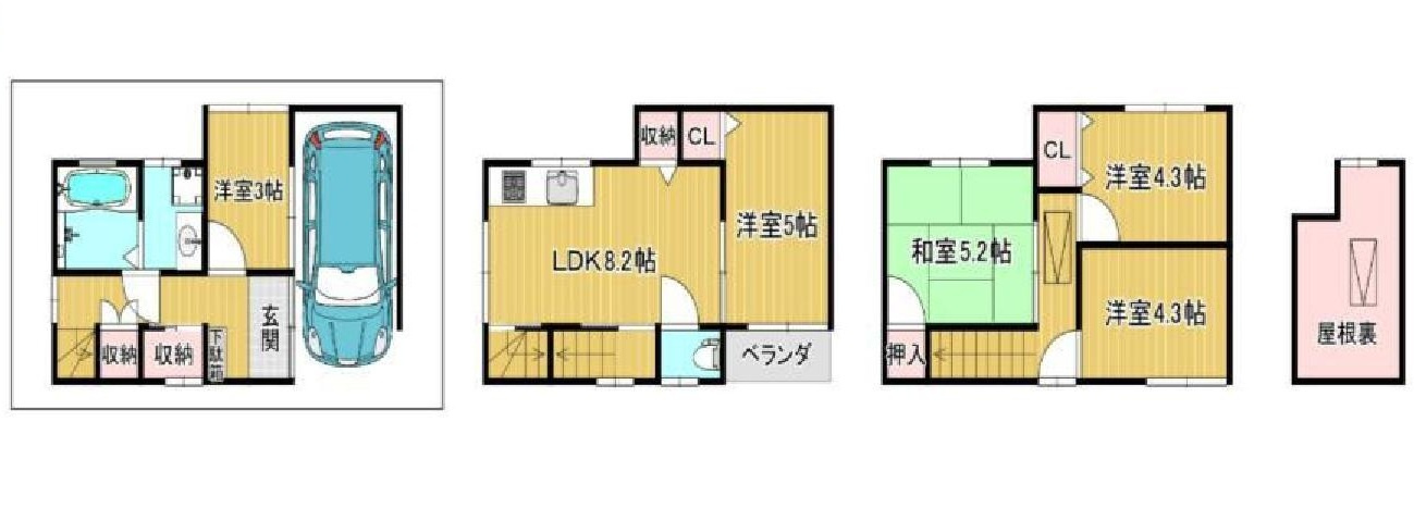 城東区東中浜２丁目　中古戸建③の画像