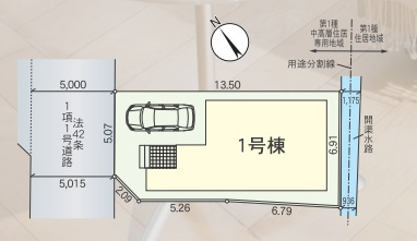 【区画図】 | クレイドルガーデン草津市上笠第９ | 区画図