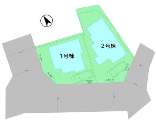 泉区上飯田町 新築戸建 4480万円の区画図