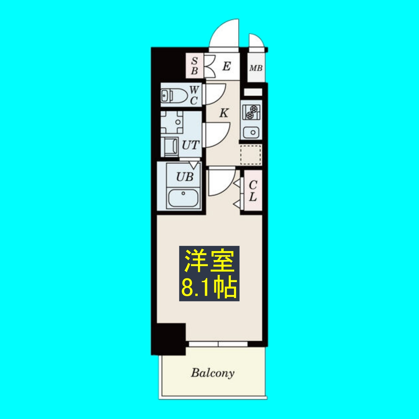 S-RESIDENCE堀田NorthⅡの間取り
