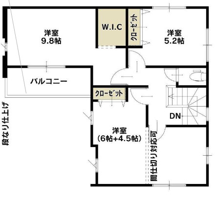 【仲介手数料無料】所沢市中新井１１期全２棟２号棟　所沢の新築なら西武ハウジングの間取り