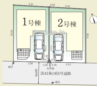 【新築分譲住宅】朝霞市幸町１期の区画図