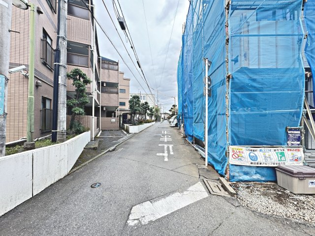 所沢市南住吉・全4棟　新築一戸建　D号棟　の前面道路含む現地写真|現地写真（2026年4月7日撮影）