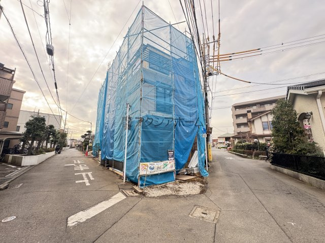 所沢市南住吉・全4棟　新築一戸建　D号棟　の前面道路含む現地写真|2026年3月6日撮影