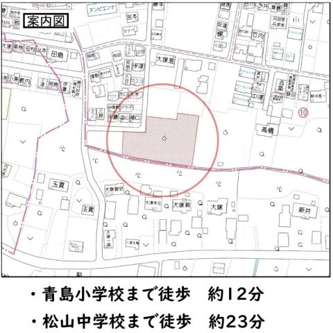 売地　東松山市和泉町10-44（全12区画）の地図