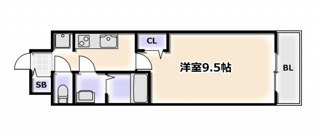 【間取り】 | ソルテラスNAMBAフロント