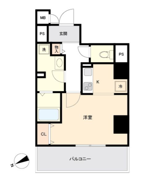 マリアージュ市川の間取り