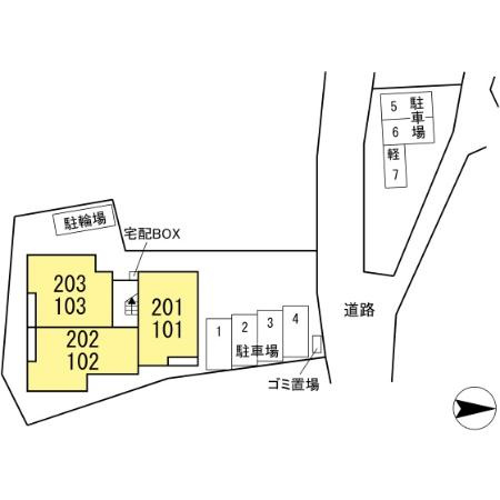 K・Tellusの区画図