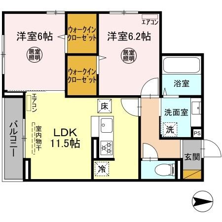 K・Tellusの間取り