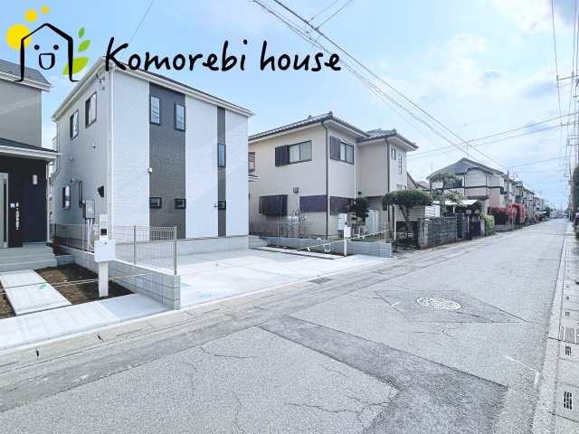 上尾市栄町78番１　新築一戸建て　ハートフルタウン　Aの前面道路含む現地写真|26.3.30撮影済み