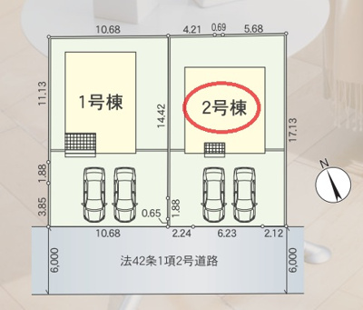 【区画図】 | クレイドルガーデン東近江市林田町第５ | 区画図