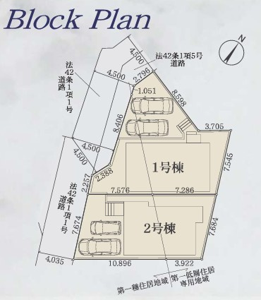 泉区新橋町 新築戸建 5499万円の区画図