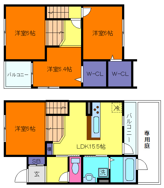 コージィコートの間取り