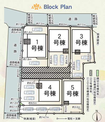 売新築戸建　沼津市沢田町の区画図