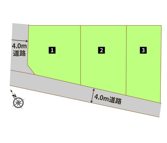 【深谷市上野台　全体区画図】