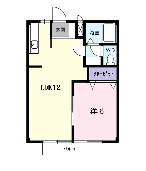シティハイツ山本Ａの間取り