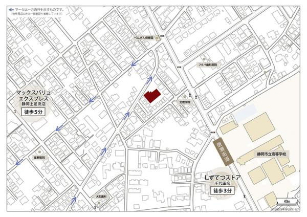 メゾンフィオーレ上足洗の地図