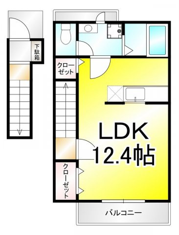 プリマベーラ　Bの間取り