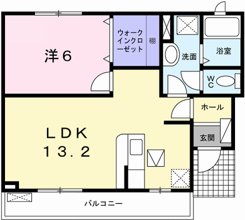 エレガントリヴの間取り