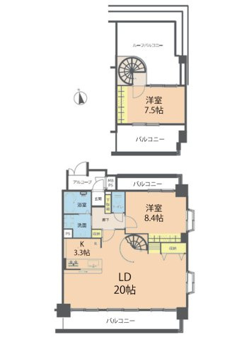 ヴェルディ川内の間取り